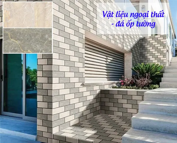 Vật liệu ngoại thất - đá ốp tường